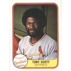 1981 Fleer # 531 Tony Scott St. Louis Cardinals   In A 