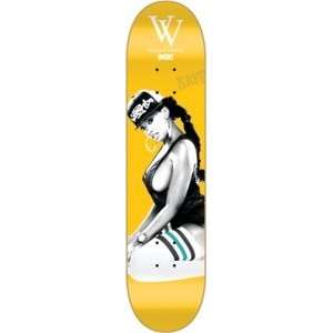  DGK Vanessa Veasley Yellow Skateboard Deck   7.8 Sports 