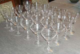 X20 BAROQUE TIFFIN FRANCISCAN Glasses Goblets Wine H2o  