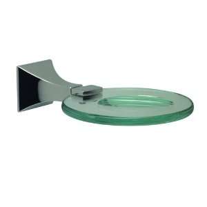 Santec Accessories 9268ED Glass Soap Dish Satin Nickel  