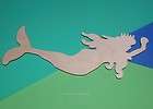 princess mermaid shape flat unfinished wood craft cut outs variety