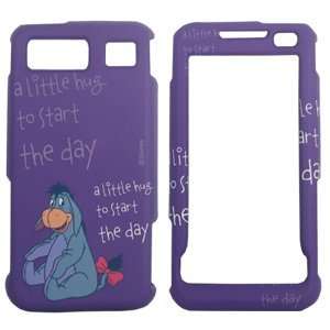 Disney Rubberized Plastic Cover Case Purple Eeyore For Samsung Omnia 