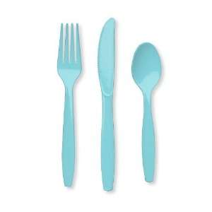  Spa Blue Assorted Cutlery Forks Knifes Spoons 24/Pack 