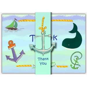  Dolce Mia Sailor Nautical Thank You Card   Pack of 10 