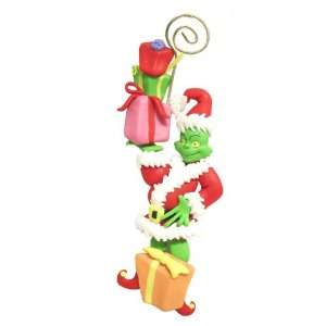  Dr. Seuss Holding A Trio Of Presents Grinch Christmas Ornament 