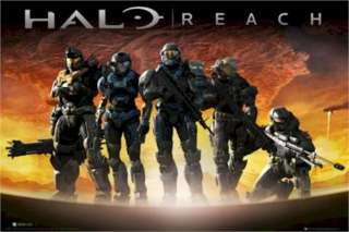 VIDEO GAME POSTER ~ HALO REACH PLANET XBOX 360  
