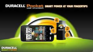  Duracell Pocket USB Charger with Lithium ion battery 