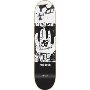  Alien Workshop Dyrdek Black & White Skateboard Deck   8.0 