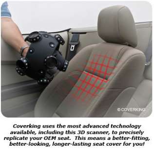   Fit Front Bucket Seat Cover   Leatherette, Black Charcoal Automotive