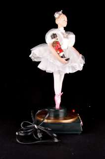   CREATIONS Rotating Ballerina The Nutcracker Holiday Doll Plays Music