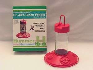 Dr. JBs Clean Hummingbird Feeder 16 oz. All Red Parts 645194060029 