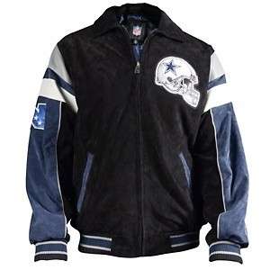Dallas Cowboys Suede Varsity Jacket w/Contrast Lining NEW FREE USA 