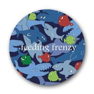  Preppy Plates Shark / Feeding Frenzy 10 Melamine Plates 