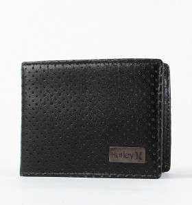 Hurley Pension Leather Bifold Money Clip Wallet New NWT  