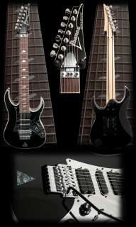 Ibanez Steve Vai UV777 Signature Electric Guitar   BLK  