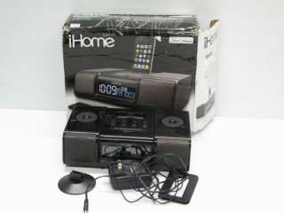 iHome iP9 Speaker Dock with Clock Radio for iPod and iPhone Black 