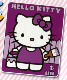 Hello Kitty Paint Me Purple Baby Plush Blanket  