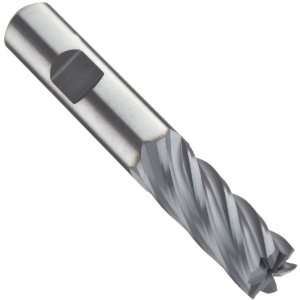 Steel End Mill, General Purpose, Regular Length, TiCN Coated, 6 Flutes 