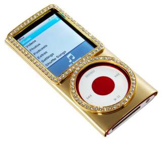 Swarovski crystal cover case gold for iPod nano 4th gen  