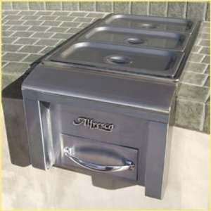   Food Warmer with Three Removable Stainless Steel Food