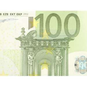  Foreign Currency of One Hundred Euro Banknote Photographic 