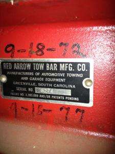 Hydraulic Shop Press with 20 Ton Red Arrow Hydraulic Hand Jack  