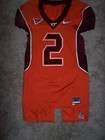 Virginia Tech Hokies Game Used Jersey Orange ACC 2 VT