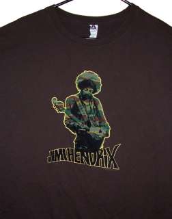 Jimi Hendrix shirt Experience Band of Gypsies Woodstock Guitar Purple 