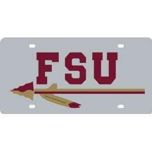  Florida State University Stainless Steel License Plate 