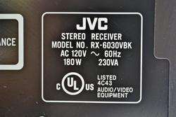 JVC AM FM Stereo Receiver RX 6030 Amp Amplifier Tuner AV  