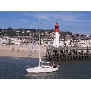  Pleasure Boat and Lighthouse, Trouville, Basse Normandie 
