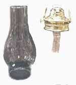 Kerosene Lamp & Chimney for fruit jar comversion  