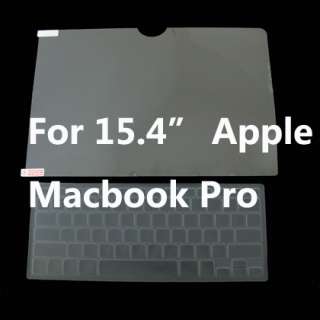 Screen Protector + Keyboard Cover For 15.4 Macbook Pro  