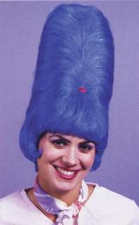 BLUE BEEHIVE WIG MARGE SIMPSON COSTUME FW9269 WHITE PUR  