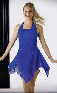 YOUR SONG Lace Lyrical Ice Skating Dance Dress Ballet Costume CXS 2XL 