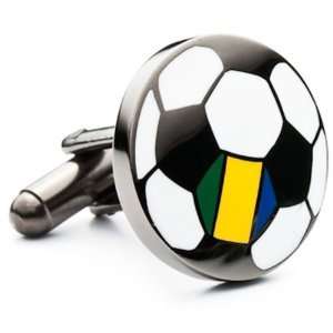  Brazil Soccer Flag Cufflinks Jewelry