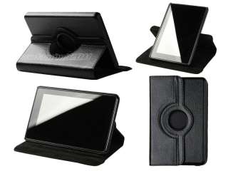 For Kindle Fire PU leather Case/Car Charger/USB Cable/Stylus/Ea 