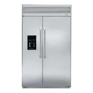  GE Monogram ZISP480DXSS Side by Side Refrigerator Kitchen 