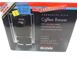 Bunn Coffee Brewer NHBX Black Kitchen Appliance 10 Cup  