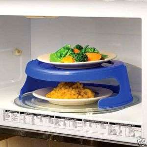 Microwave Dual Plate Holder Elevated Shelf   NEW    