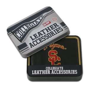  USC Black Leather Wallet