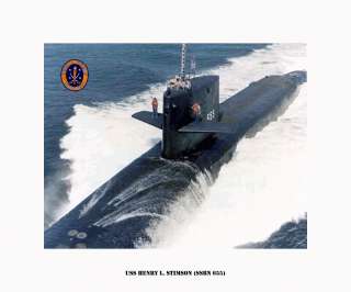 USS HENRY L STIMSON SSBN 655   Boomer, US Naval submarine , USN Navy 