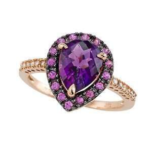  Genuine Amethyst Ring by Effy Collection® in 14 kt Rose Gold 