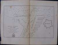   SOUNDINGS NEW YORK, NY. LAKE ERIE, FORT ONTARIO. ANTIQUE MAP  