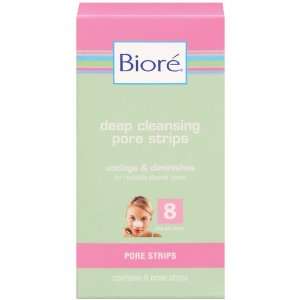  Biore Deep Cleansing Pore Strips 8 nose strips (Pack of 2 