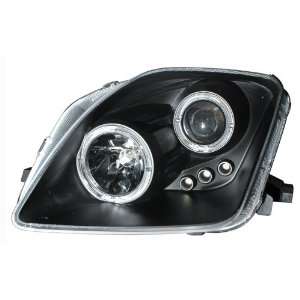  97 01 Honda Prelude Black LED Halo Projector Headlights 