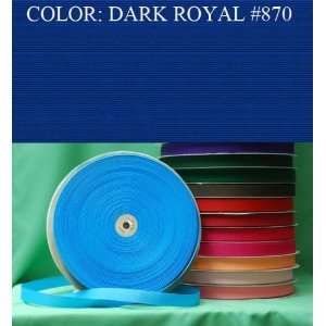  50yards SOLID POLYESTER GROSGRAIN RIBBON Dark Royal #870 3 