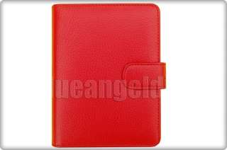   Kindle 4 4th Generation Genuine Leather Pouch Case Cover   RED  
