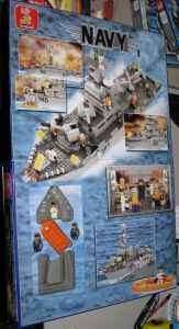 Lego Building Blocks Navy Battleship Cruiser 577 PC Set New Legos 