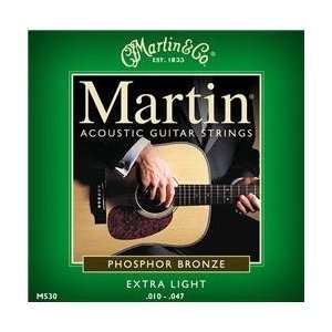 Martin, Acoustic Guitar Strings, Extra Light Gauge, Phosphor Bronze 